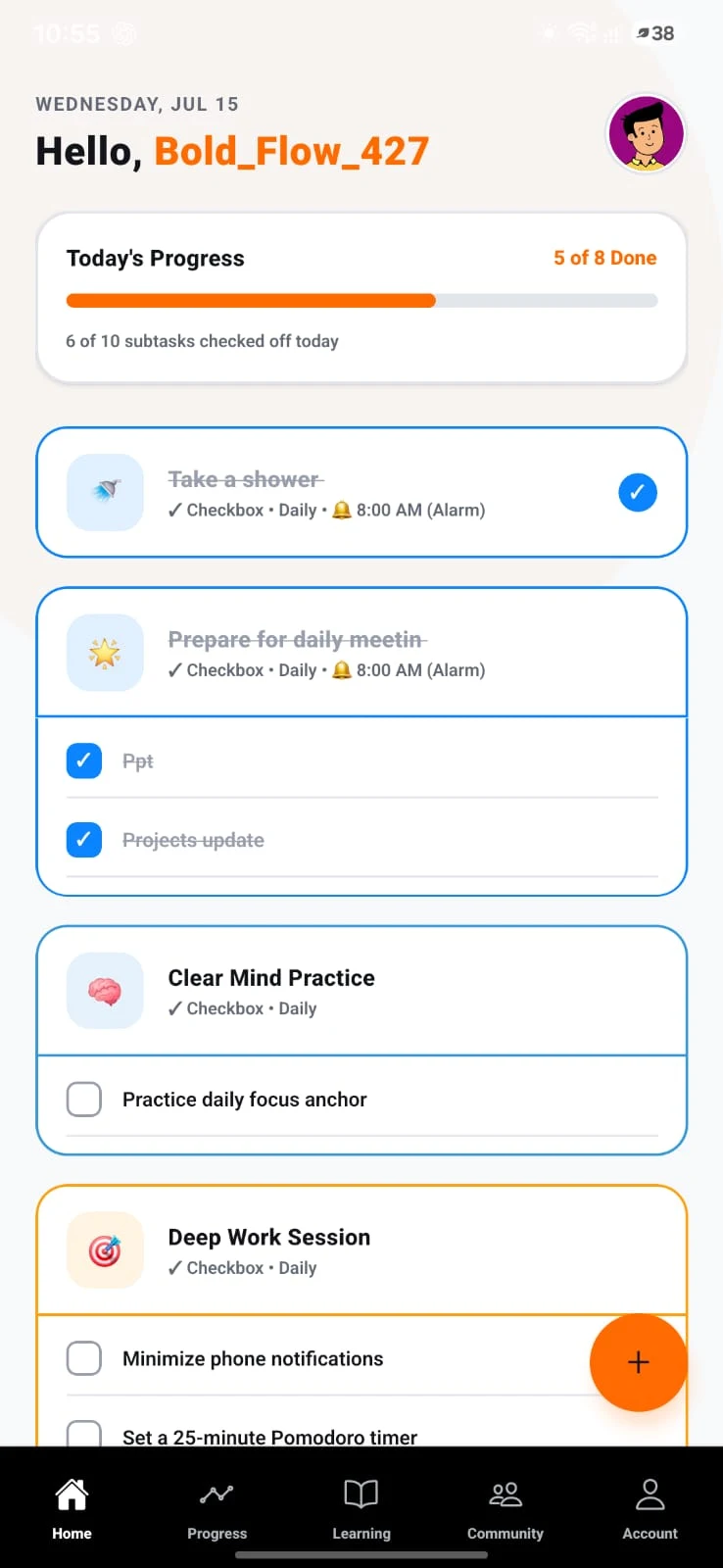 Habit Tracker - Discipline OS screenshot
